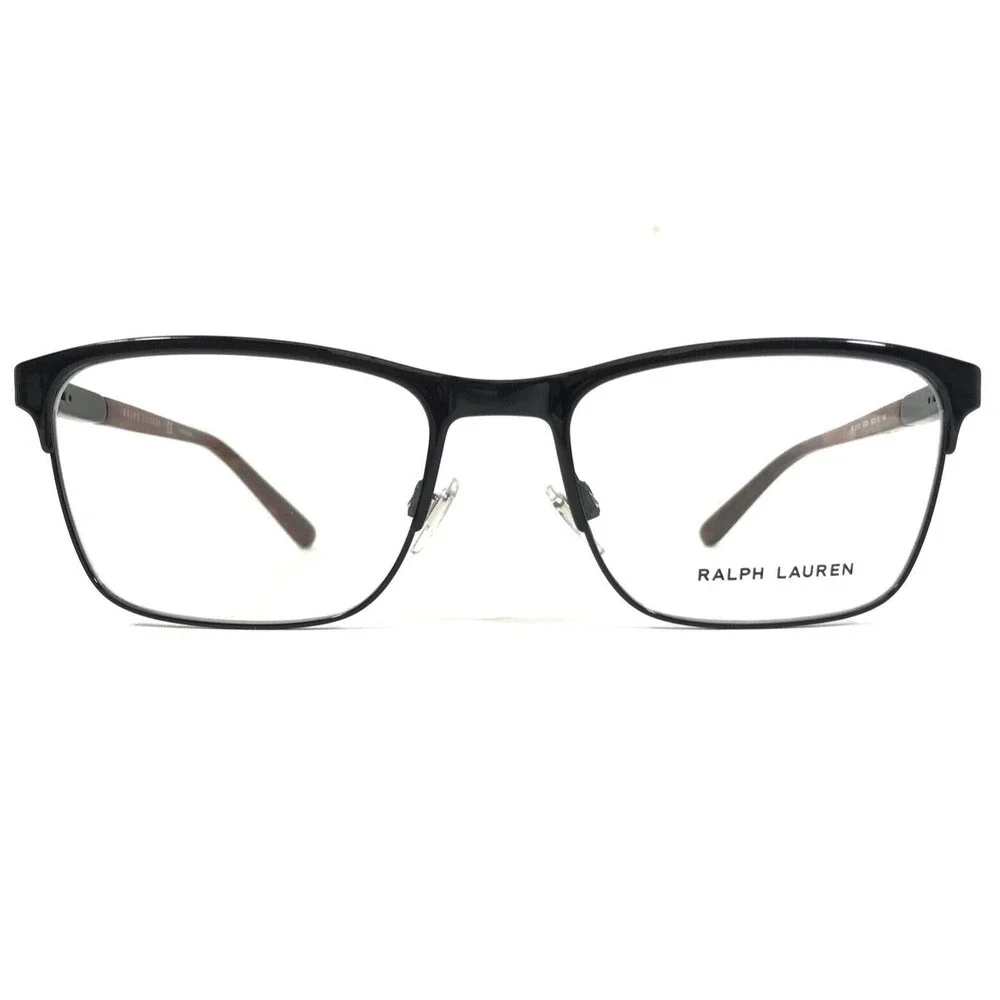 Ralph Lauren Eyeglasses Frames RL5100 9003 Black Brown Horn Square 53-18-145